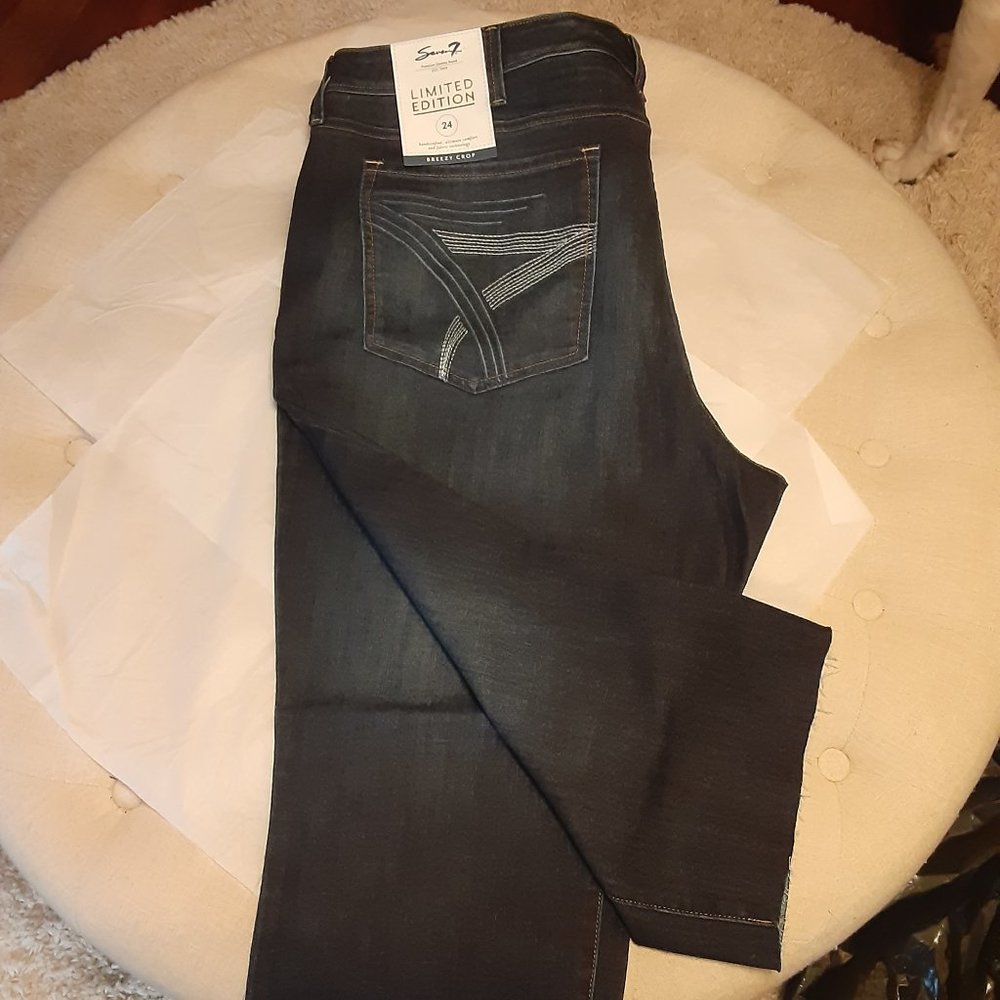 NWT womens sz 24 limited edition crops jeans Seven